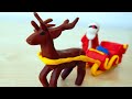 Deer of Santa Claus from plasticine How to mold figures - modeling from plasticine