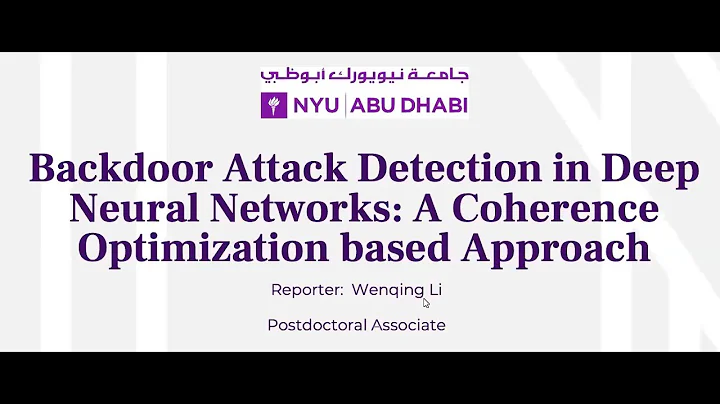 Wenqing Li, Postdoctoral Associate, NYUAD
