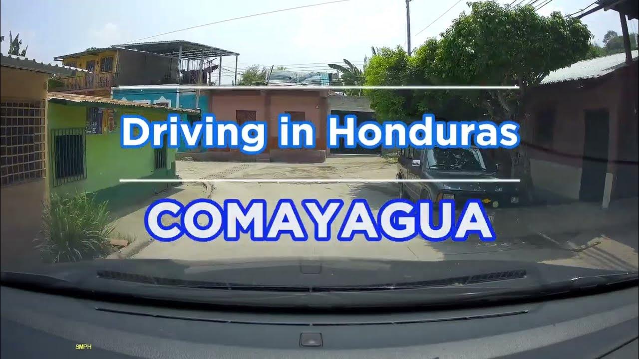 Driving in Honduras 18 Comayagua, Comayagua, Honduras. Beautiful Colors in the City! (Dash Cam