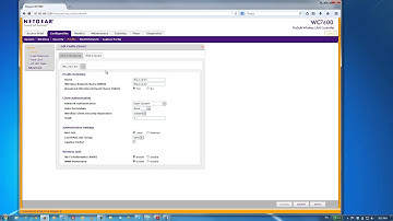 NETGEAR WC7600 Creating a Wireless Security Profile