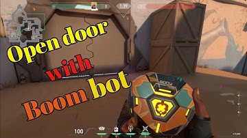 Open door with raze Boombot Valorant | Bind door glitch in valorant | #shorts