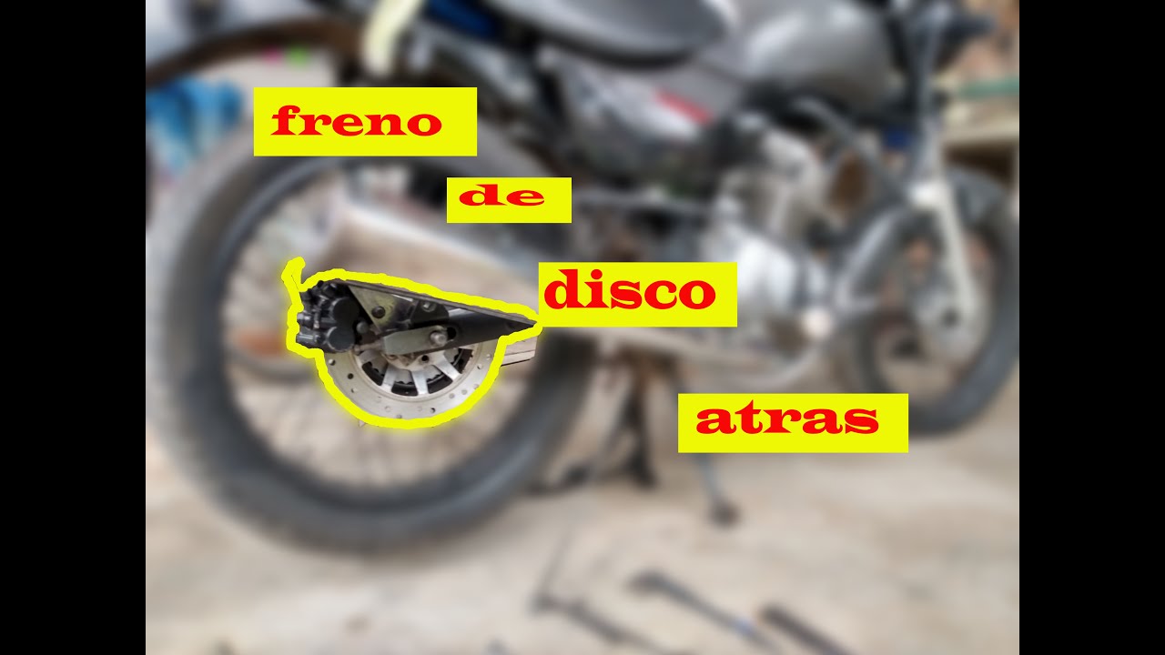 de freno a disco trasero 100% casero.. Zanella rx 150 1ra parte. - YouTube