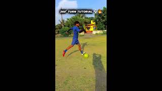 360° Turn Tutorial 2024 ⚽🔥 By Proshen Jr 🤯 You Love to See💖 #footballskills #tutorial