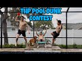DONOVAN HAWKINS VS DOM DUNKS | POOL DUNK CONTEST