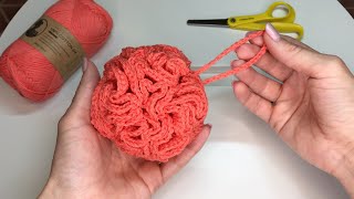 Easy Crochet Spa Pouf, Loofah, Body Scrub, How to, Step by Step, Beginner Friendly, Spa Collection by Made by Lunda 6,391 views 1 year ago 12 minutes, 27 seconds