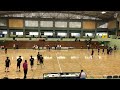 第42回全国高校選抜ハンドボール大会・男子３回戦  氷見vs 神戸国際大附    前半  2019.3.26 埼玉県三 郷市総合体育館  ユニフォーム赤・神戸国際、青・氷見