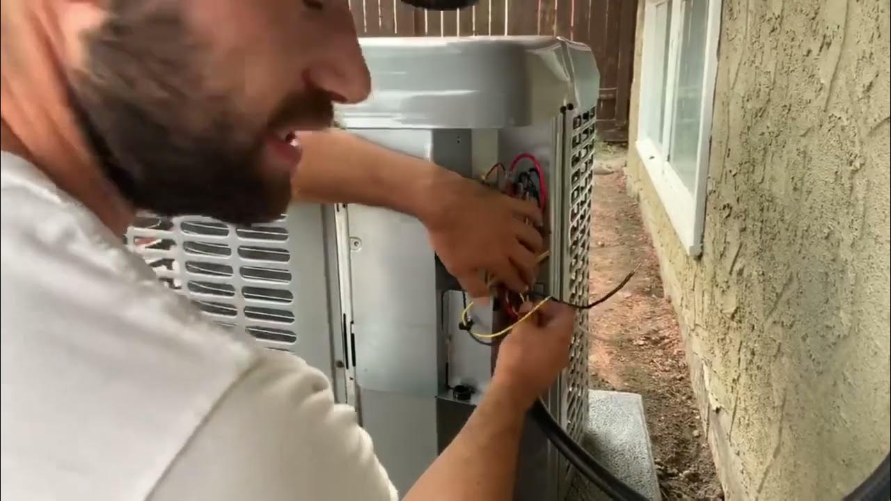 How to do electrical on a AC unit, includes terminations to disconnect