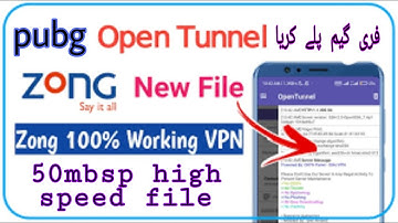 zong free internet open tunnel  high speed file 50mbps 100% working
