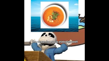 THE OCEAN IS A SOUP!?!?😳🤯💀#sans #papyrus #undertale #chara