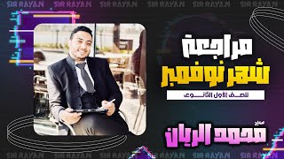 محمد الريان - فيزياء -اولي ثانوي -مراجعة شهر نوفمبر ( السرعة - العجلة - معادلات الحركة بعجلة منتظمة)