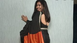Latest khan saree with ruffles screenshot 2