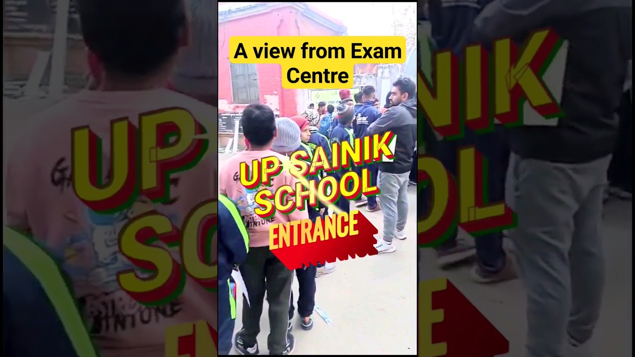 Exam Day Vibes: A View From UP Sainik School Exam Centre 2023!📝