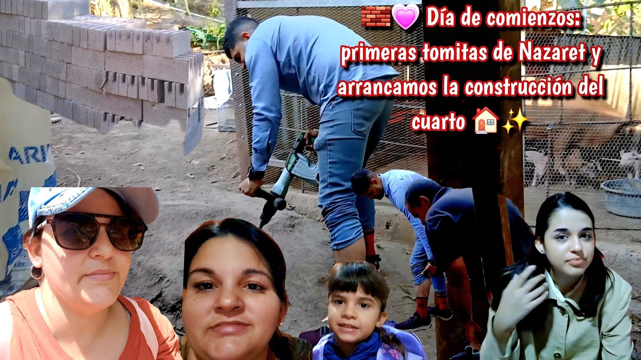 🍼💖 Un día con Mari: las primeras tomitas de Nazaret y empezando a construir nuestro cuarto 🏠🔨✨