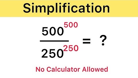Nice Exponent Simplification Math Problem | No Calculator Allowed | Math Olympiad 