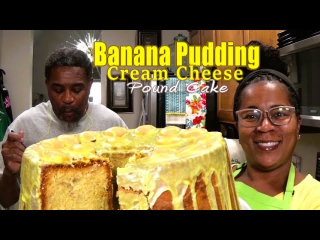 Banana Pudding Cream Cheese Pound Cake | It's SO DELICIOUS | Updated Video🍌 class=