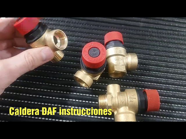 DAF caldera de gasoil con calefacción y agua caliente, instrucciones y se sube la presión a 6bar