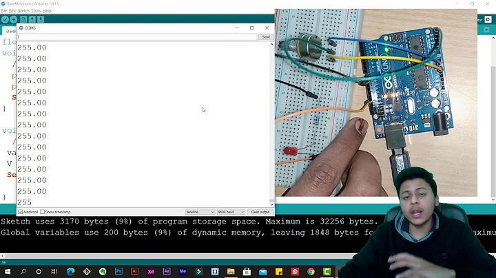 Arduino Tutorial - 12 | How to use Potentiometer to control brightness of LED | Heights