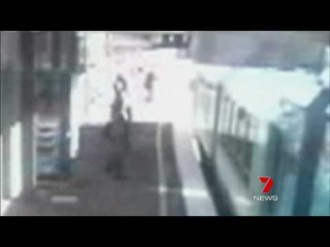 Baby escapes death after pram struck by train in T...