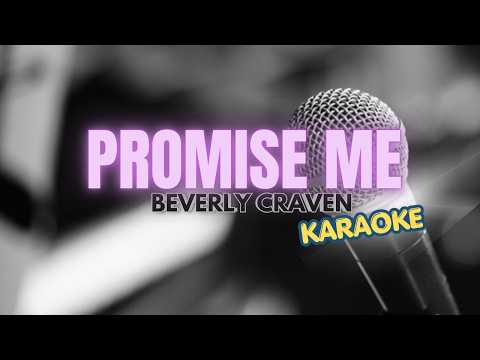 BEVERLY CRAVEN - PROMISE ME (karaoke) #nanddownunder music #lyrics #lovesong #classic #NANDDOWNUNDER
