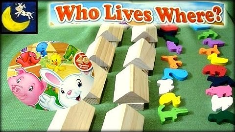 Who Lives Where? A Memory and Matching Game from Ideal Toys!