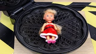 Experiment Waffle Iron Vs Barbie The Crusher