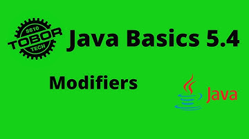 Modifiers - Java Basics 5.4