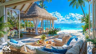 Summer Morning Jazz at Tropical Beach Ambience 🌊 Relaxing Bossa Nova Guitar & Soft Waves for Study screenshot 3