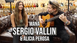 Sergio Vallin from the band Maná with Alicia Perosa 