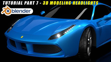 How to Make Ferrari 488 GTB Car in Blender 2.8 - 3D Modeling Tutorial Part-7
