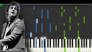 Billy Joel - Falling of the Rain - Piano Tutorial - Synthesia