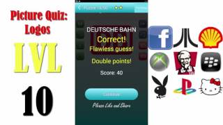 Picture Quiz Logos Level 10 - All Answers - Walkthrough By Timegl Works