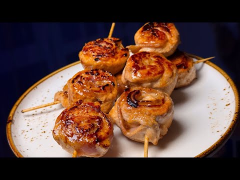 Куриные Шашлычки Рулетики