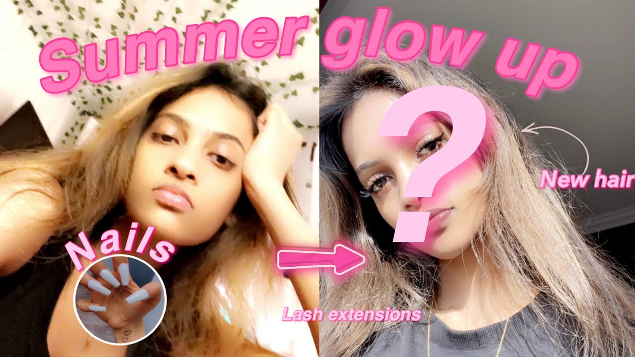 glow up with me for the summer 2022 | hair, nails, lashes - YouTube