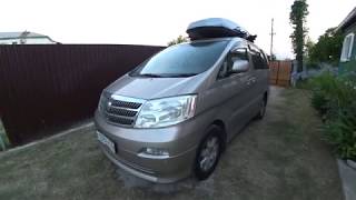 Обзор Toyota-Alphard 2003 г.в. V-6/4WD/220л.с. пробег примерно 320000км.