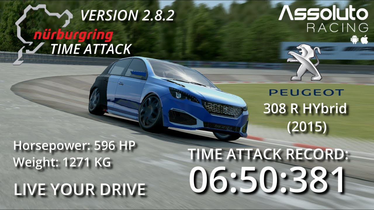 Assoluto Racing 2.8.2 Nürburgring Time Attack [650381] Peugeot 308