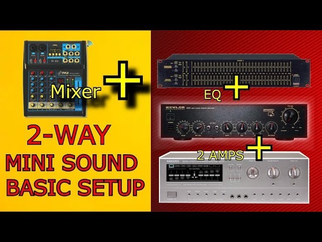 2Way CrossOver DUAL AMP SETUP - How to Setup Active Crossover - Guide 