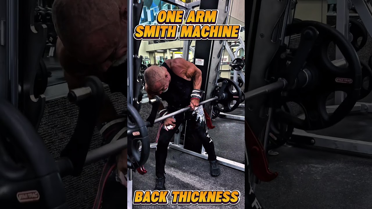 ONE ARM SMITH MACHINE ROW #motivation #chest #workout #workouttips #muscle #barbellrows