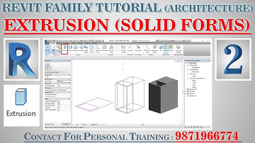 #2 | Extrusion | Autodesk Revit Architecture Family Full Tutorials | Hindi |