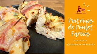 Poitrines de Poulet Farcies aux Légumes et Prosciutto