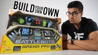 UNBOXING & LETS PLAY  BATTLEBOTS ARENA PRO (BUILD YOUR OWN)   by HEXBUG  FULL REVIEW!