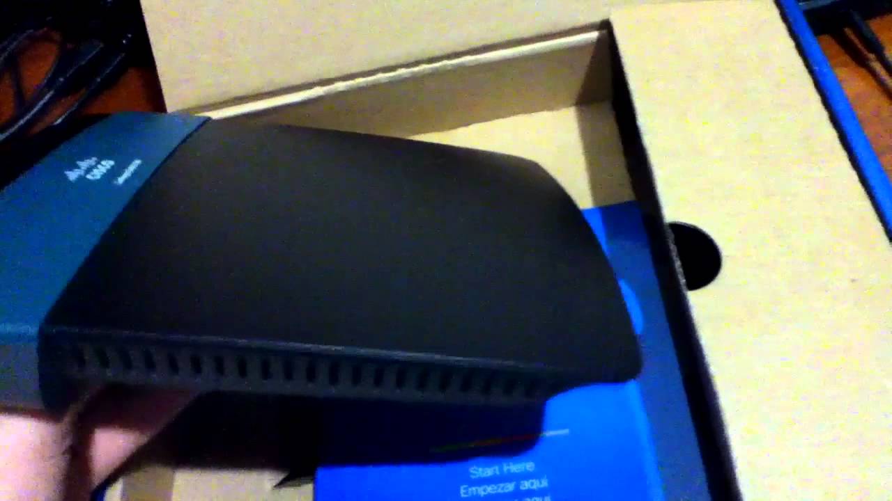 unboxing router cisco Linksys EA2700 YouTube