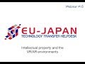 Webinar # 15: Intellectual property and the VR/AR environments