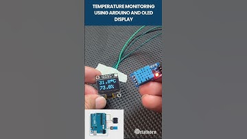 Temperature monitoring using Arduino and OLED Display #shorts, #youtubeshorts, #shortsfeed, #youtube