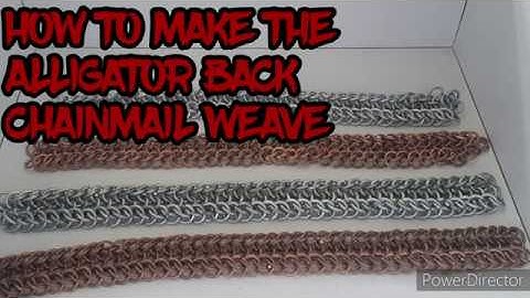 How to make a alligator back chainmail weave