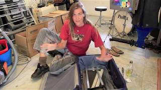 DIY stuck telescopic luggage handle fix