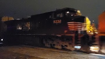 NS C40-9W Trailing and Horn Show on UP 8135 Westbound Terre Haute, IN!