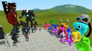 SPEAKERMAN BOSSES and ARMY VS ALL GARTEN OF BANBAN 6 - Garry's Mod