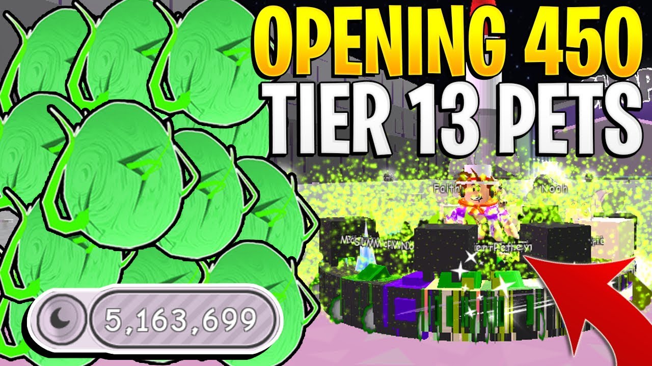 Opening 450 Tier 13 Pets In Pet Simulator Crashes Roblox Youtube - la mejor pet del juego roblox pet simulator youtube