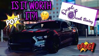 REVIEWING PD TUNING ON MY MUSTANG ECOBOOST (BURBLE TUNE) LOUD AF!🤯💥🔥