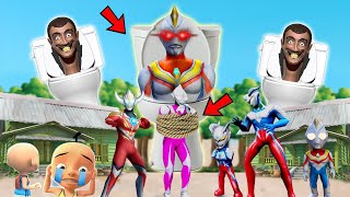 ULTRAMAN DYNA DIKUTUK JADI SKIBIDI TOILET MENCULIK ULTRAMAN CANTIK, ULTRAMAN ZERO MARAH - GTA 5 UPIN